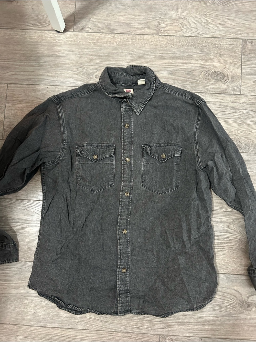 Levi’s Dark Gray Casual Button-Up Shirt